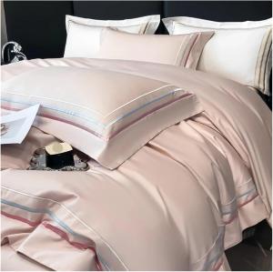 YUSIWOAL Комплект постельного белья Luxury Gold Embroidery белый хлопковый