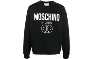 Свитшот с принтом логотипа MOSCHINO, черный