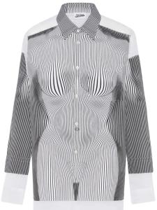 Рубашка Jean Paul Gaultier The Petit Grand Pinstripe Body Morphing, белый