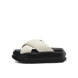 BOERDIQI Женские полиуретановые противоскользящие тапочки PU бежевые, цвет Beige