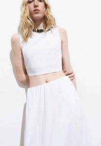 Юбка макси Mango, белый