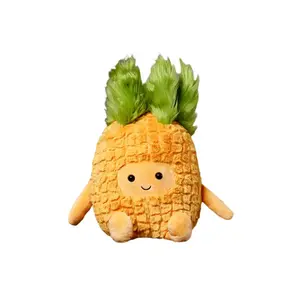 Плюшевая кукла Cactus Pineapple с милым выражением лица, гипоаллергенная и качественная, высота 18 см Mise