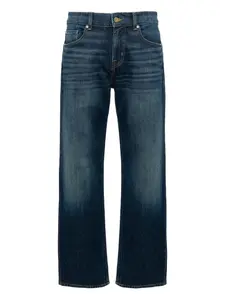 Джинсы прямого кроя из хлопковой смеси 7 For All Mankind, синий