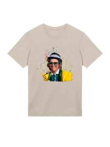 Рубашка F4NT4STIC TV Times Elton John At The Piano 1977, песочный