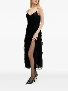 Платье миди с оборками Miss Sixty, черный