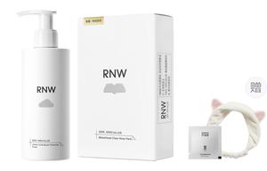 RNW Комплект для ухода за кожей с очищающим средством для лица и носовым пластырем для удаления черных точек