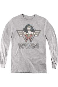 Футболка с длинным рукавом Wonder Woman 84 In Symbol Youth Gildan, Athletic Heather