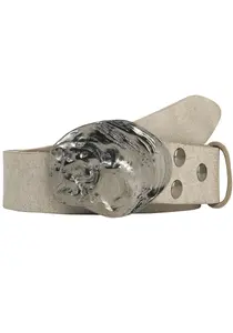 Кожаный ремень LIFEBURG by showroom 019° со сменной застежкой "Oyster Shell Black" Rettungsring By Showroom 019°, серый