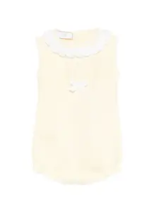 Боди Albor с кружевной отделкой Paz Rodriguez, желтый