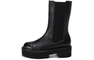 Ботинки SW до середины икры 5 см Женские Черные Stuart Weitzman