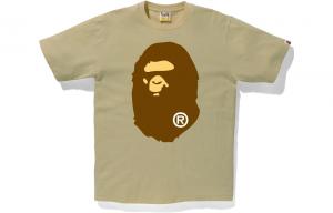 Футболка Bape Ape Head SS22 A BATHING APE, оливковая