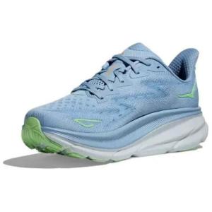 Кроссовки мужские Clifton 9 с низким верхом, синие/оранжевые/зеленые Hoka One One