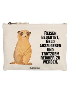 Mr. & Mrs. Panda Сумка-шоппер с изображением суриката и надписью белого цвета