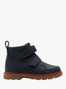 Детские ботинки Lorcam из кожи Clarks, Navy
