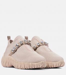 Декорированные слипоны Miu Miu, Nude