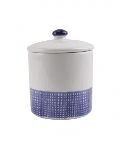 Санторини Гео Средний контейнер Vietri, белый/синий