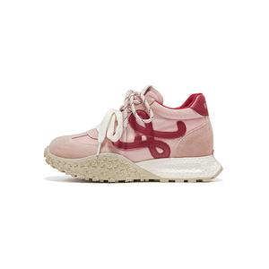 Амортизирующие нескользящие повседневные туфли с низким верхом Women's FIVE PLUS, розовый