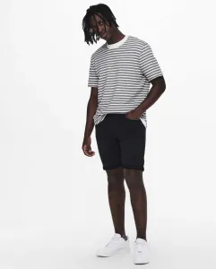 Черные мужские джинсовые шорты Only & Sons, черный