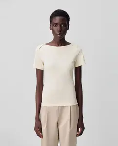 Женская хлопковая футболка Claudie Pierlot, белый