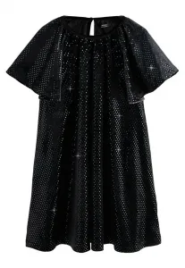 Коктейльное платье/вечернее платье прямого кроя в мелкую точку Next, Black