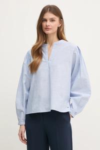 Хлопковая блузка Tommy Hilfiger, синий