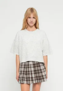 Футболка nmsmilla cable basic Noisy May, Light Grey Melange