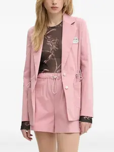 Однобортный пиджак Moschino Jeans, розовый