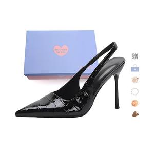 Xingdiman Туфли-лодочки на шпильке женские черные в подарочной упаковке - черные 8 см, цвет Black 8CM[Gift Box Set]