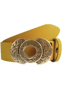 Кожаный ремень LIFEBURG by showroom 019° со сменной застежкой "Kreiso" Rettungsring By Showroom 019°, желтый