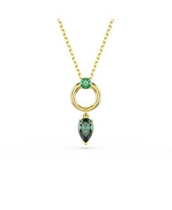 Подвеска-колье Mesmera с металлическим покрытием Swarovski, Green