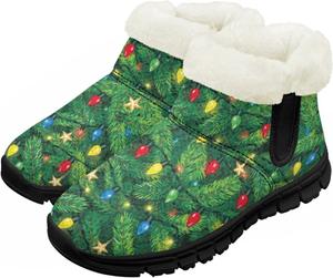 Pzuqiu Зимние детские ботинки для мальчиков и девочек, теплые походные ботинки с меховой подкладкой для улицы, теплые прогулочные ботинки, черная подошва