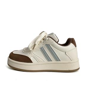 City camel Женские низкие скейтбордские кеды сине-коричневые, цвет Blue Brown