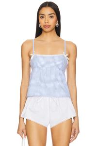 Топ «бэби-долл» Lisa от More To Come, blue gingham