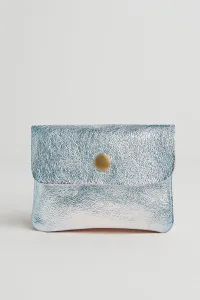 Маленький кожаный кошелек Betsy & Floss, металлик