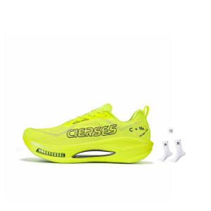 CLERSES Амортизирующие противоскользящие и износостойкие низкие кроссовки для тренировок и бега Unisex Fluorescent Lime Green CIERSES, зеленый