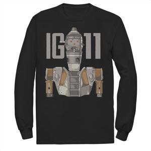 Мужская футболка с простым портретом «Звездные войны» The Mandalorian IG-11 Star Wars