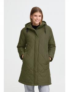 Стеганая куртка OXBMMBELIS LONG JACKET зеленого цвета Oxmo