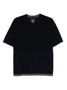 Шерстяной свитер с короткими рукавами PS Paul Smith, синий