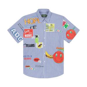 Рубашка Denim Tears Sweet Corner Short Sleeve Shirt, Blue