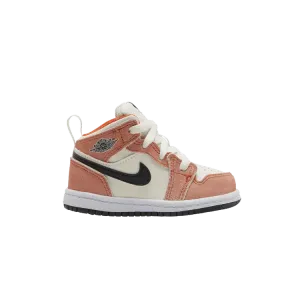 Кроссовки Air Jordan Air Jordan 1 Mid SE TD 'Orange Suede', оранжевый