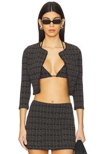 X revolve куртка mimi Devon Windsor, black tweed