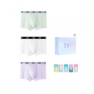 Мужские трусы подарочный набор комбинация Lee, фиолетовый