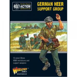 Фигурки German Heer Support Group (Hq, Mortar & Mmg)