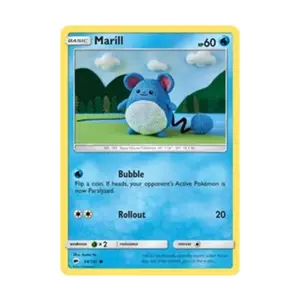 CCG Марилл (К) #34, Pokemon - Sun & Moon - Burning Shadows - Singles