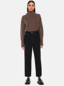 Миниатюрные джинсы-бочонки из шнура с высокой талией Whistles, черный