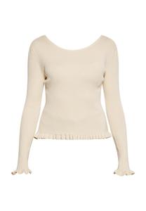 Тонкий вязаный свитер faina Sweater, слоновая кость