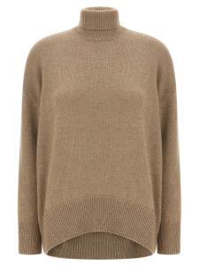 Свитер с пайетками Brunello Cucinelli, коричневый