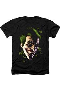 Футболка / футболка Batman Arkham Origins Joker Grim Adult Heather Gildan, черный