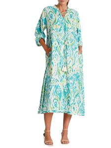 Легкое прикрывающее платье миди La Moda Clothing, зеленый