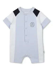 Ромпер в стиле колор-блок BOSS Kidswear, синий